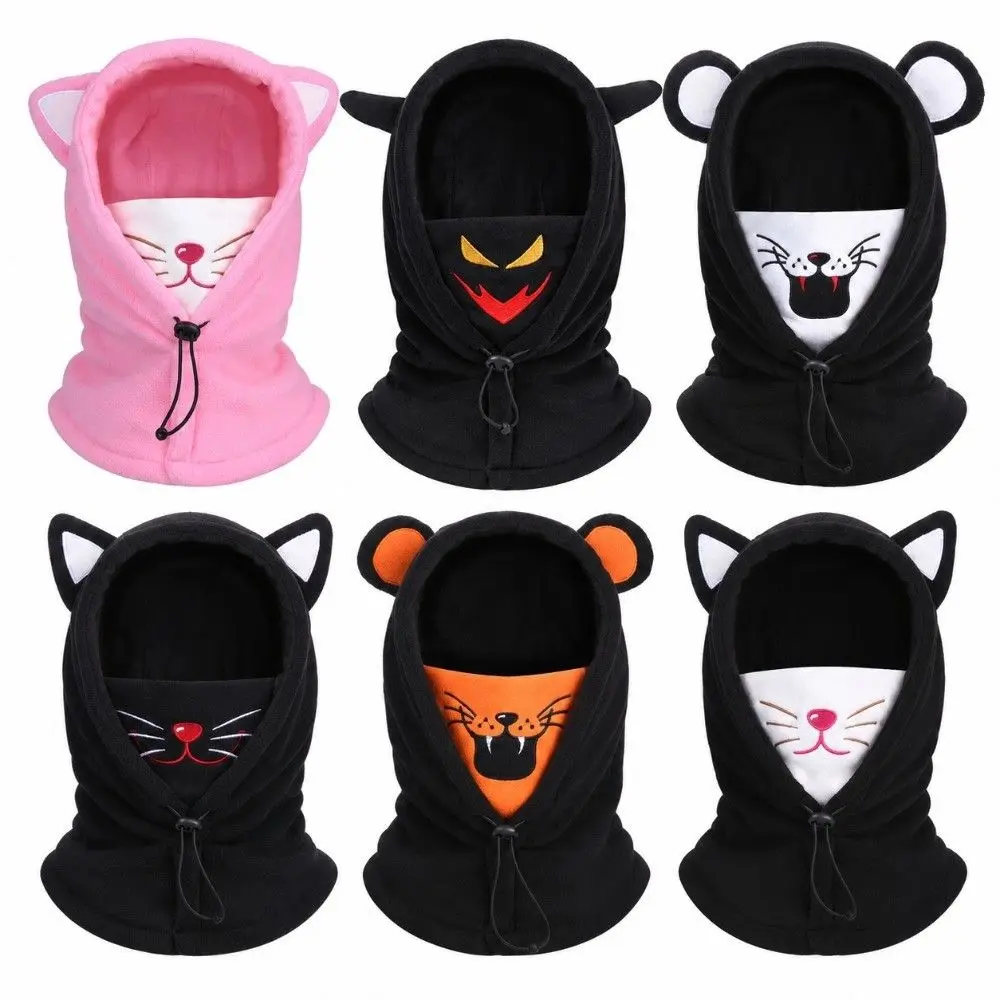 Practical Thickened Thermal Cycling Hat Windproof Cold Proof Balaclava Pullover Hat Protective Helmet Cover For
