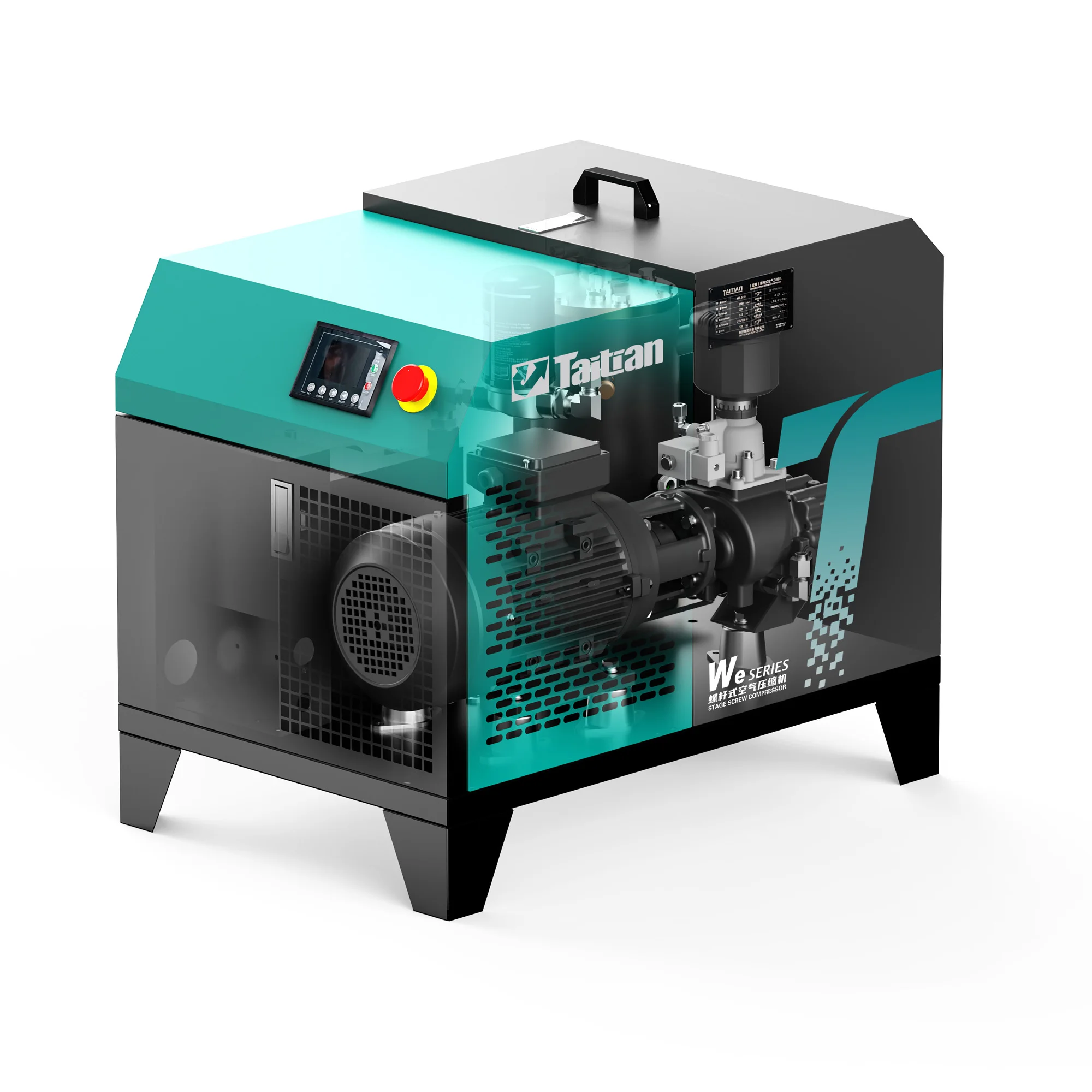 TaiTian ME/MS-9 Series 3kW/4HP Stationary Compressor | Energy-Saving Power Frequency Motor for Dependable Small Workshop Use