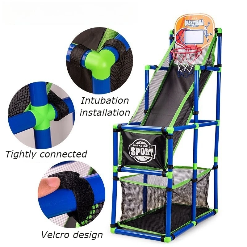 Children Basketball Basket Indoor Outdoor Basketball Hoop Sports Toy Large Children Basketballs Game Machine Gift for Kids Boys