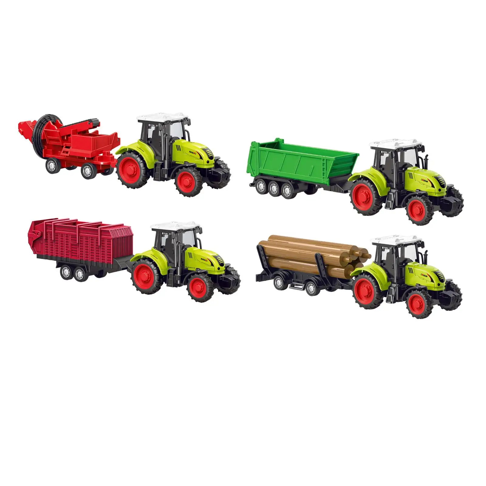 

Farmer Tractor Toy Farming Toys Educational Toy Party Supplies Push and Go, Construction Truck for Boy Kids Birthday Gift