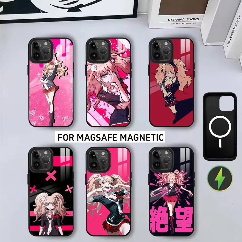 

J-Junko Anime Enoshima-JE Danganronpa Phone Case For iPhone17,16,15,14,13,12,11 Plus,Pro Magnetic For Magsafe Wireless Charging
