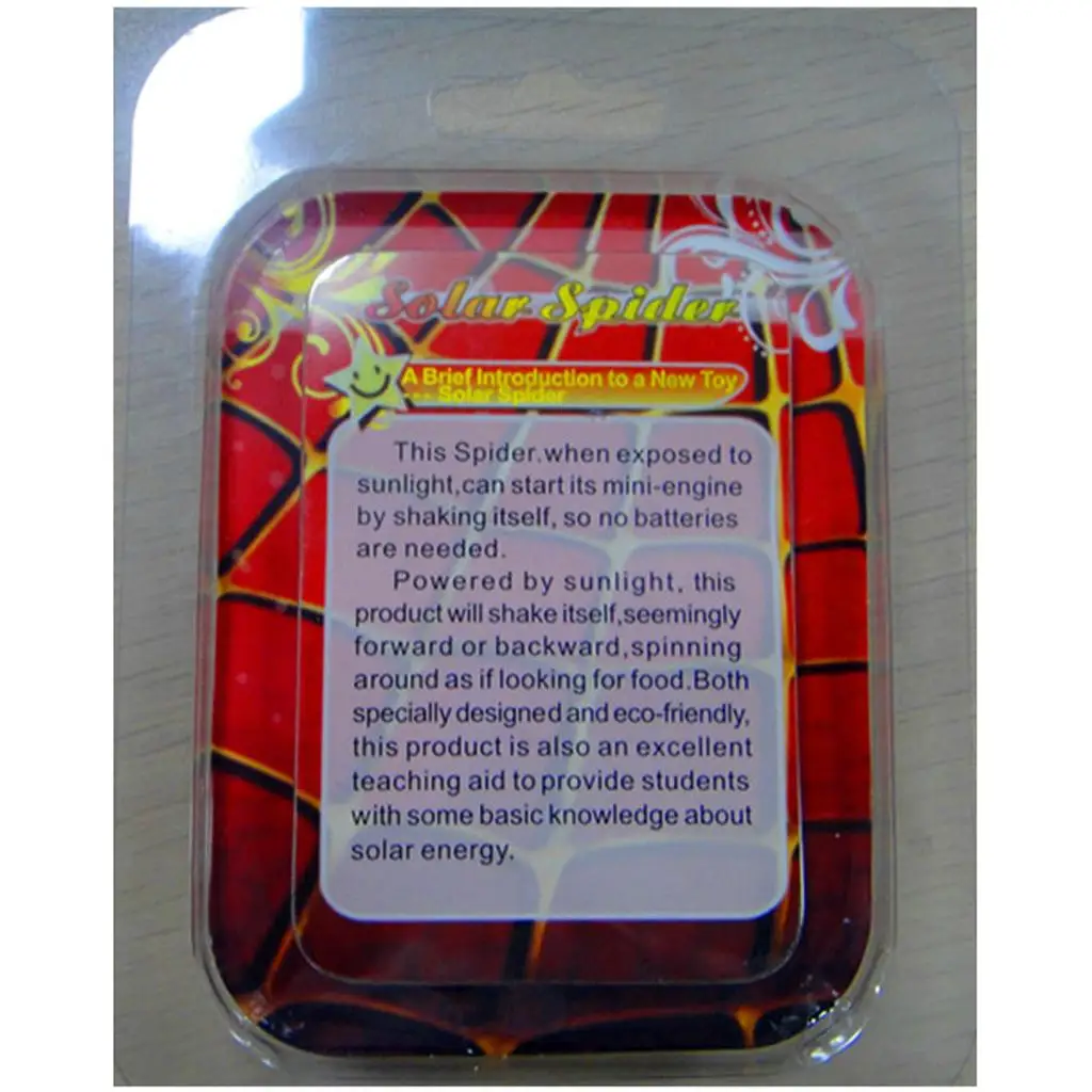 Novità giocattolo educativo robot ragno ad energia solare gadget per bambini lunghezza cm