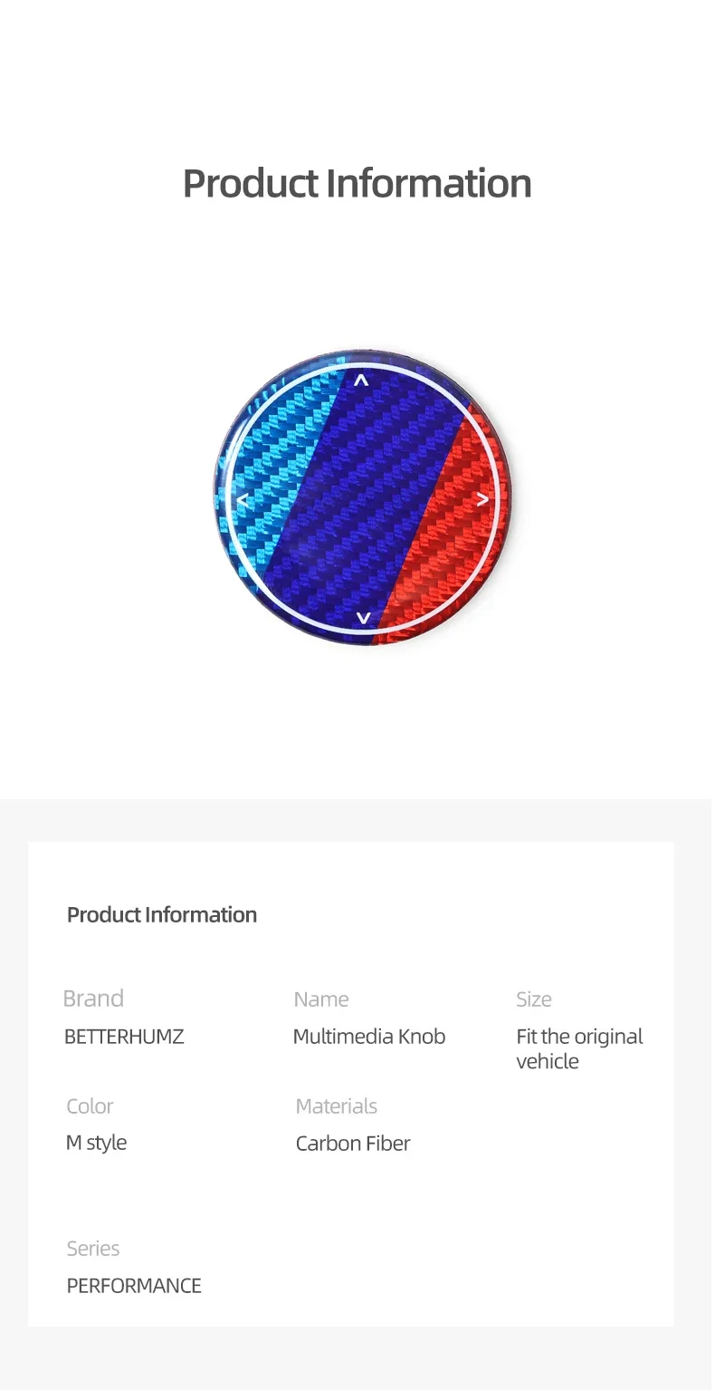 Echte Carbonfaser für BMW X3 G45 G48 F25 X5 F15 F20 F30 G01 G20 G22 G60 G30 F10 I3 Auto Multimedia-Drehknopf Zierleisten Aufkleber Zubehör – Detail 8