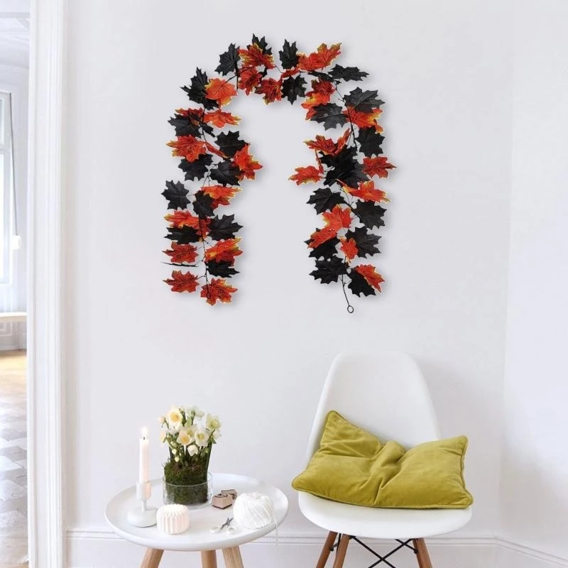 

Artificial Leaves Plant Hanging Vine Artificial Leaves Plant for Thanksgiving Wedding Indoor and Outdoors Decorations 15UB