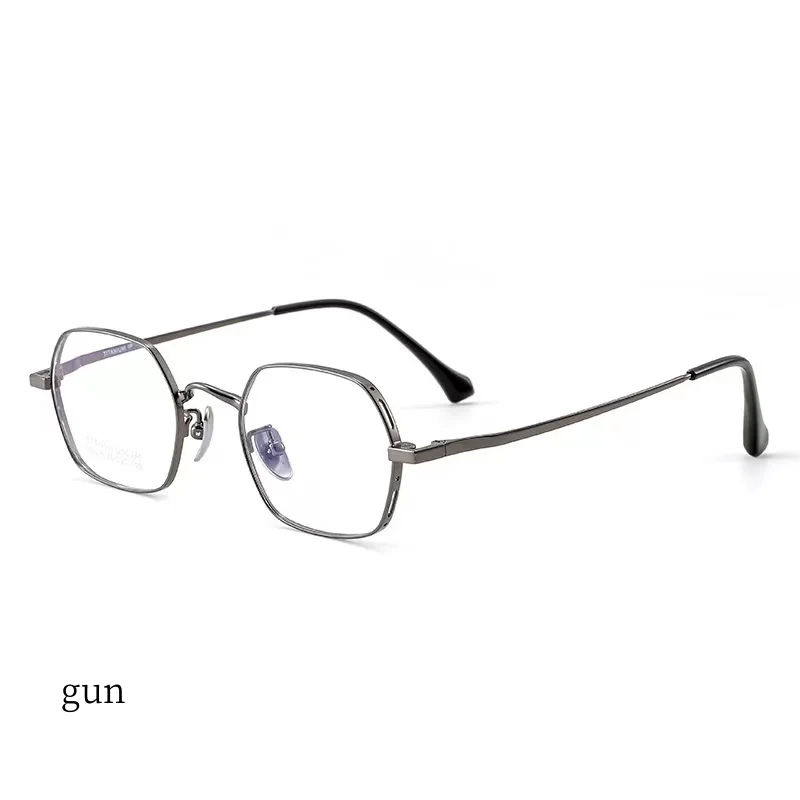 

45mm Small face glasses Retro Pure titanium Frame 2023 New polygon Myopia Glasses Woman Men Glasses Myopia Optical Frames 95005