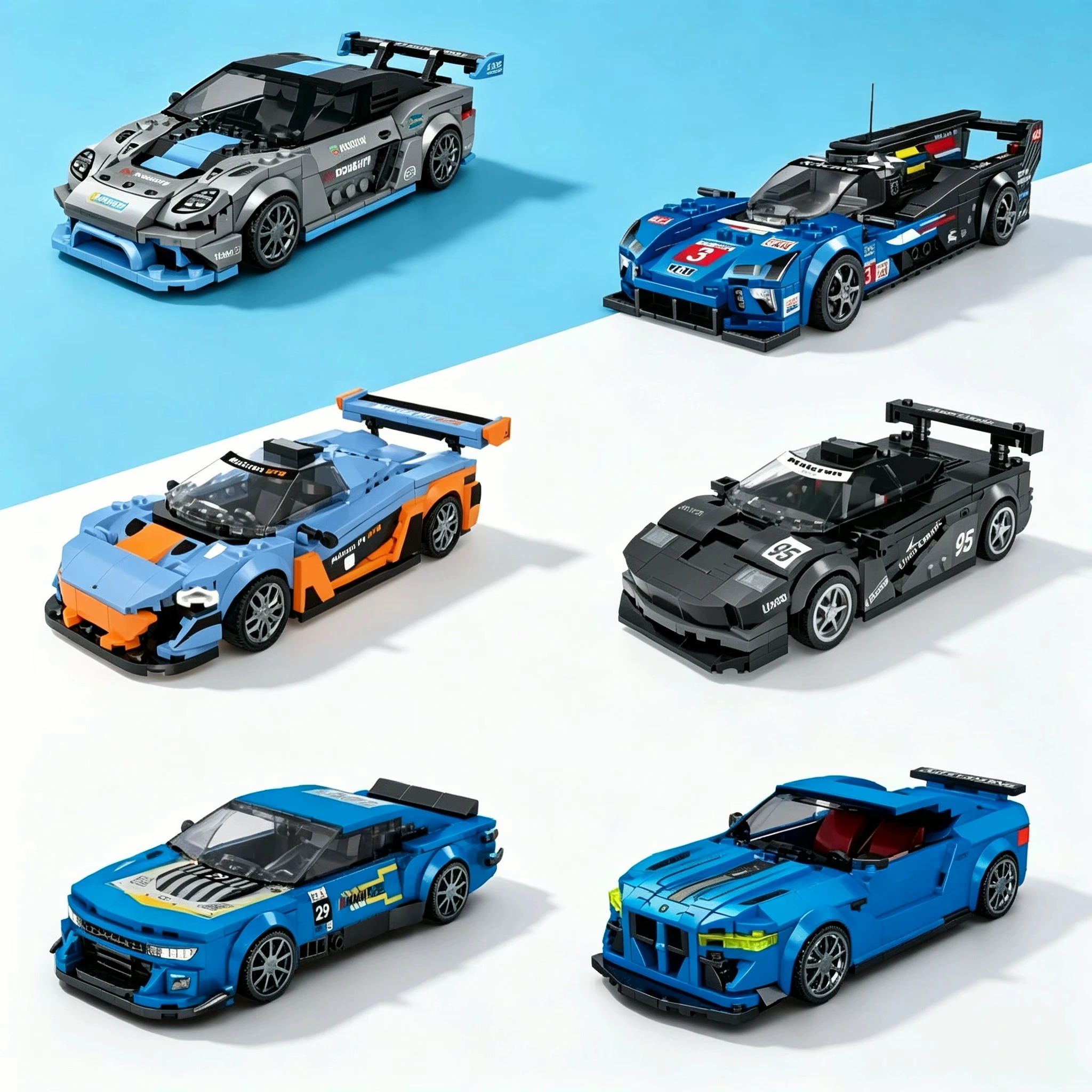 Super Sports Car Speed Model Building Blocks Famous Sports Vehicle Toy MOC Decoration Hot Sale DIY Toy Holiday Gift