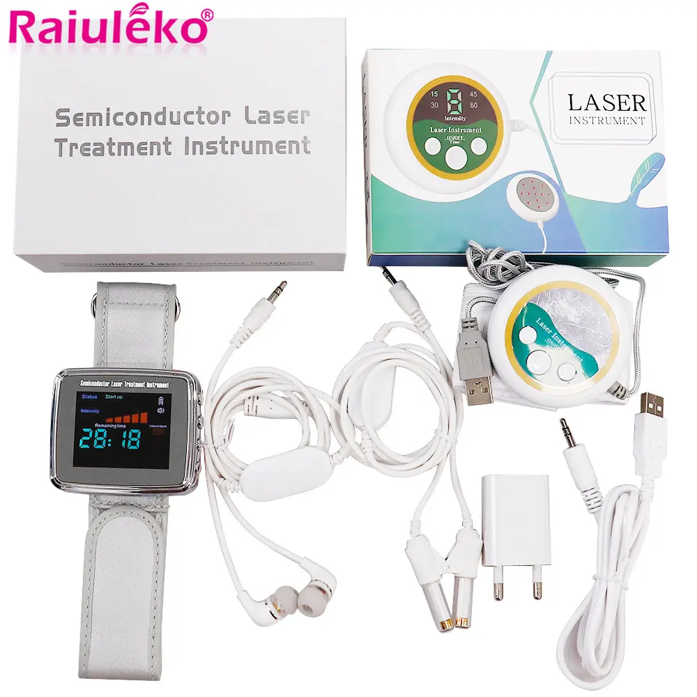 

650nm Laser LLLT Watch Phototherapy Board Therapy Nose Rhinitis Sinusitis Tinnitus Diabetes Cholesterol Hypertension Treatment