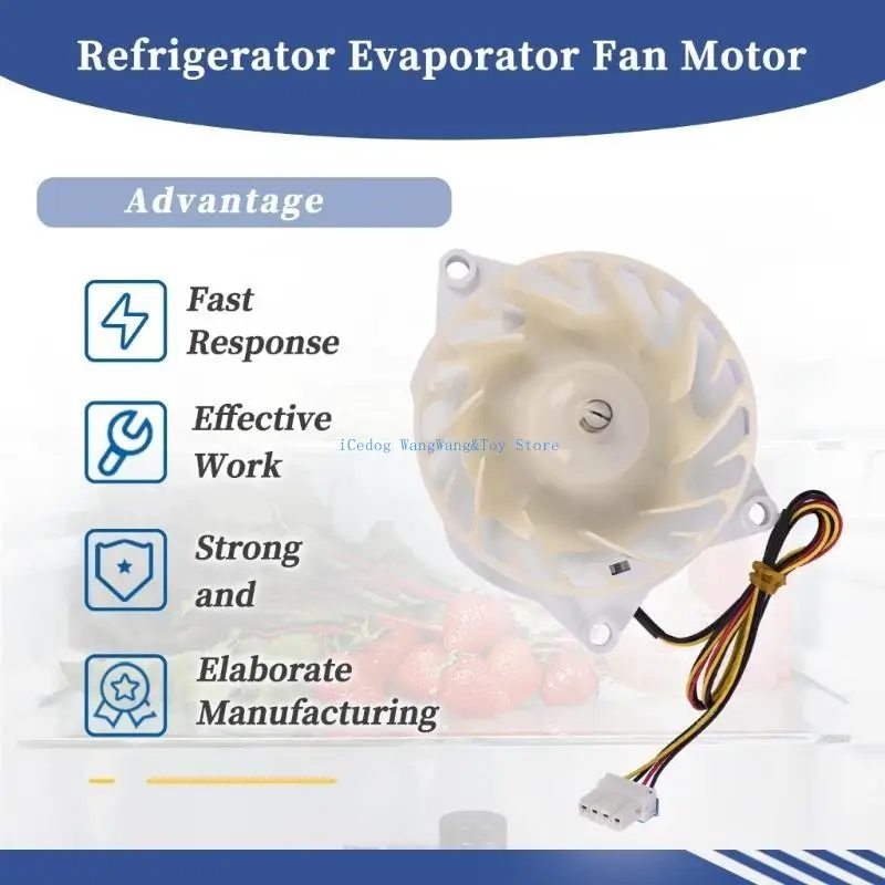 Molf Quiet Evaporator Fan Fan Motor Component Component Replacement Accessorie