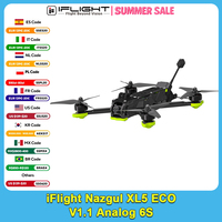 iFlight Nazgul XL5 ECO V1.1 Analog 6S Drone BNF with BLITZ 5.8G 1.6W VTX / BLITZ ATF435 E55S Stack for FPV Quadcopter