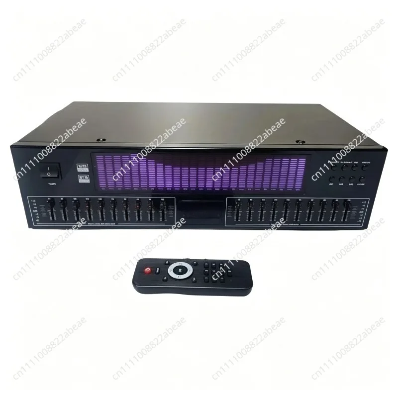 20-Band tuning equalizer, digital high, medium, low band Bluetooth plug-in U disk home tuning pre-tuning equalizer