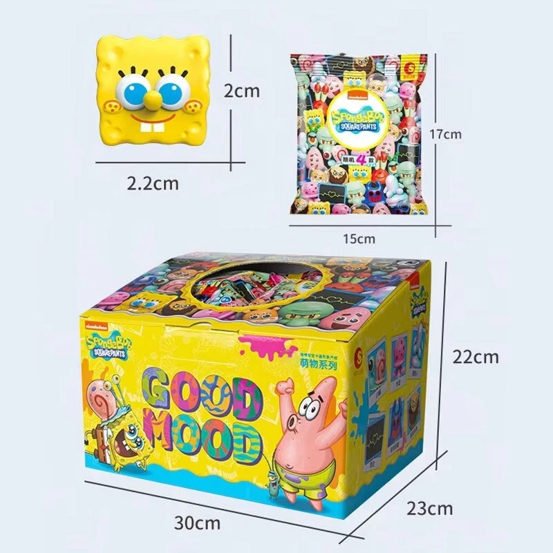 Chaosheng Anime SpongeBob SquarePant Series Of Blind Box Doll Decoration Patrick Octopus Cute Decorative Teenagers\' Toys