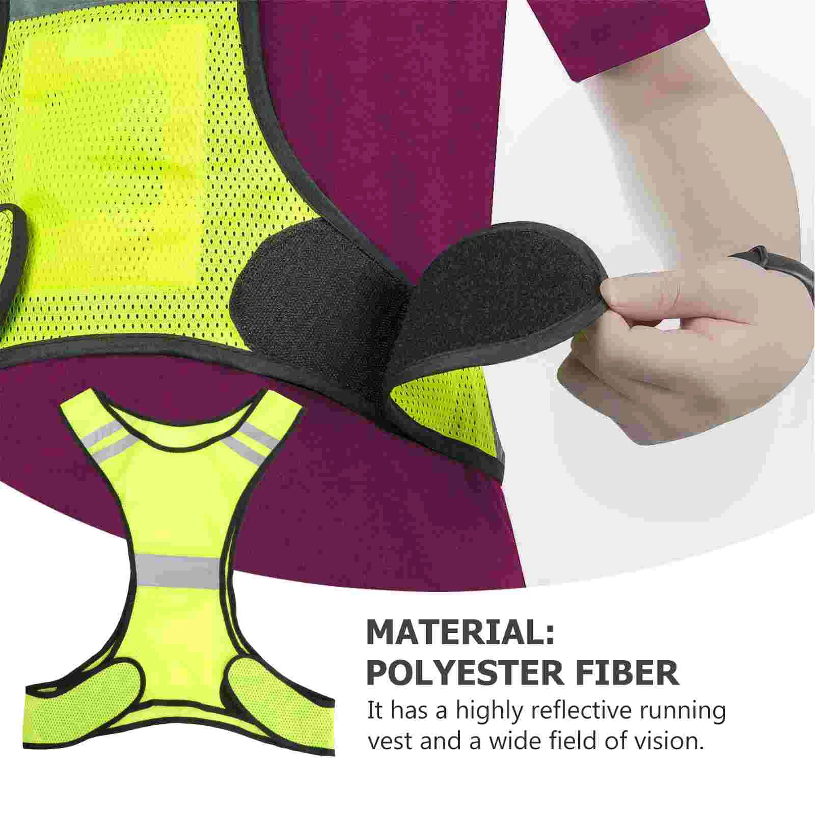 Reflective Safety Vest Lightweight Mesh Side Closures Highly Visible Running Cycling Jogging Biking Walking Outdoor