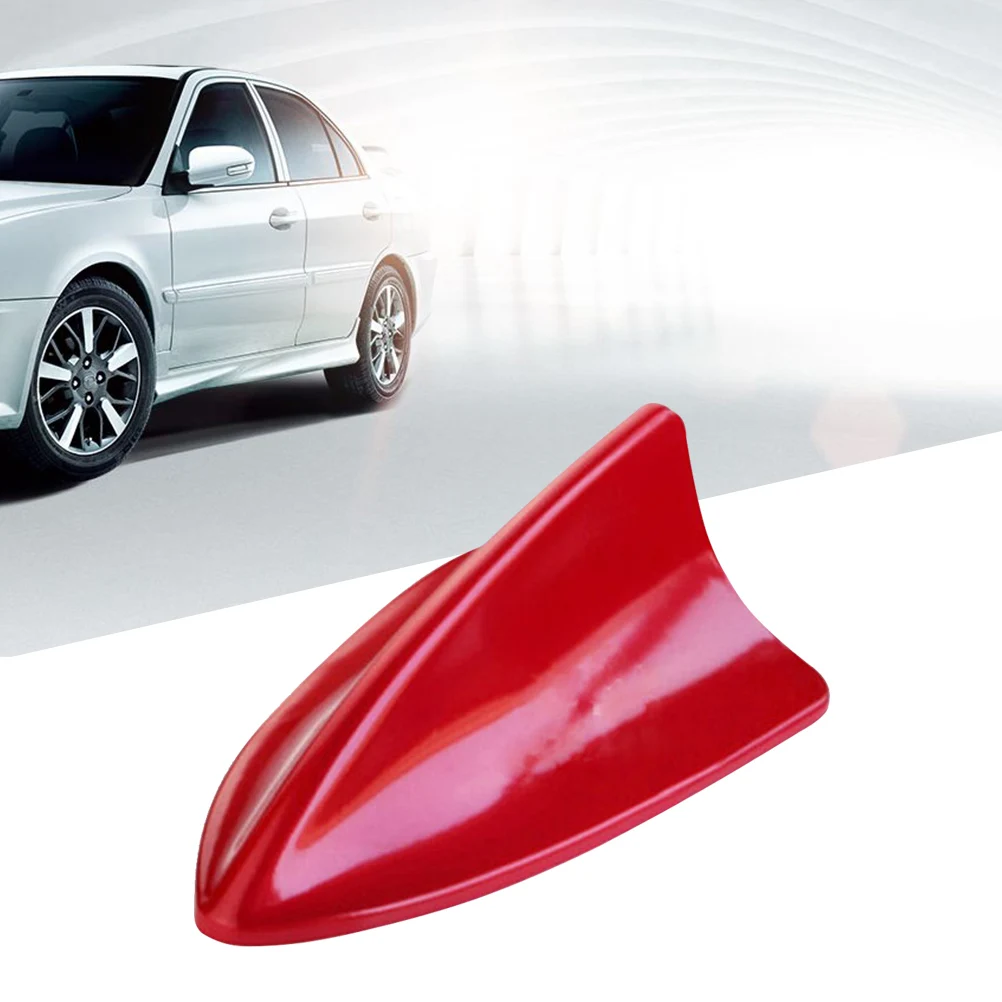 

Universal Auto Car Shark Fin Antenna Aerial Fm Signal for Red Cool Distinctive Decorative Lightweight