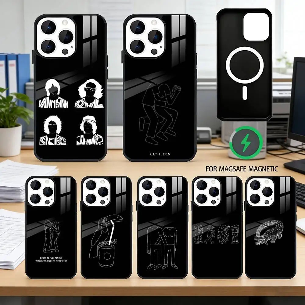 

C-Catfish and the B-Bottlemen Phone Case For iPhone17,16,15,14,13,12,11 Plus,Pro Magnetic with Magsafe Wireless Charging