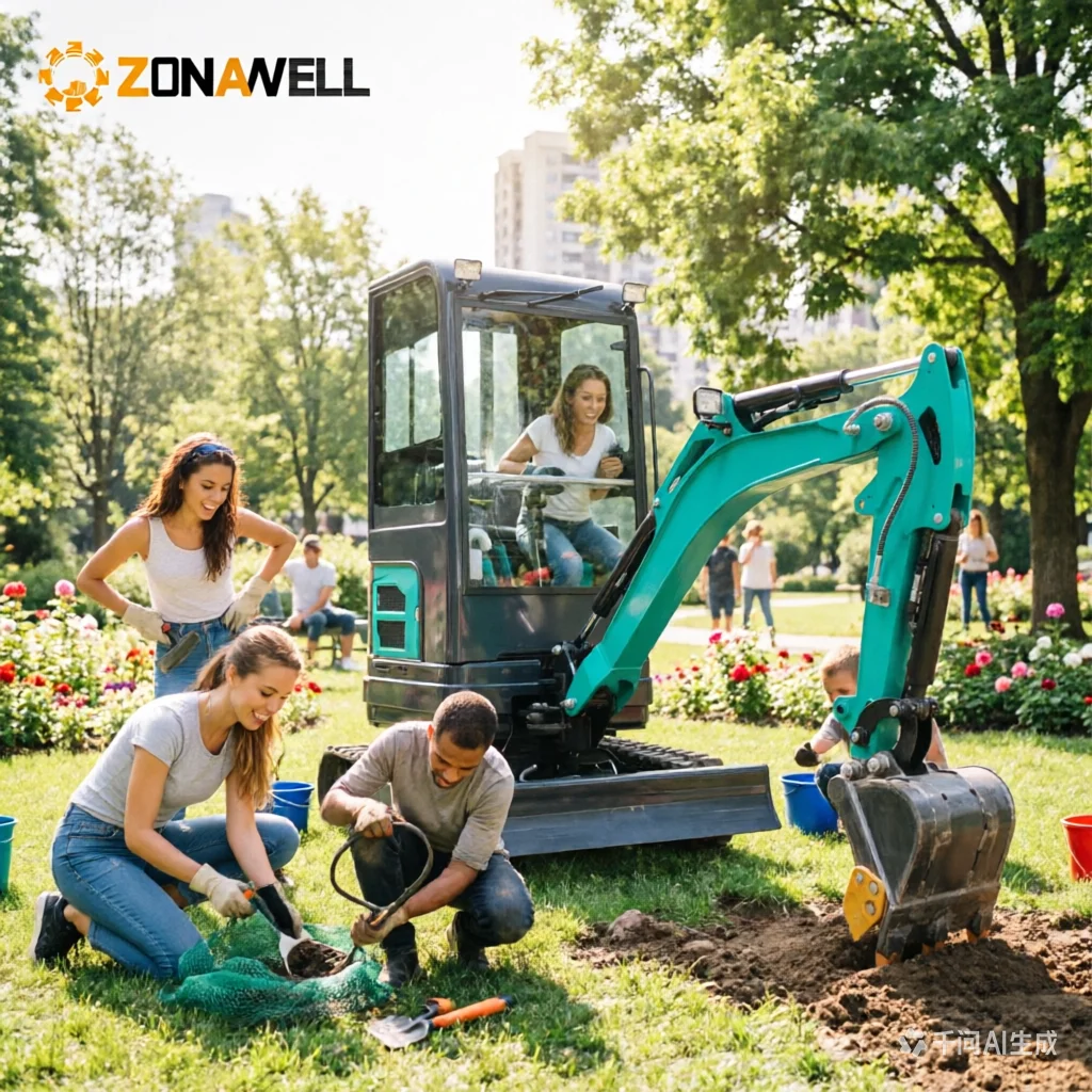 

ZNW-18 1.4 Ton Crawler Mini Excavator High Efficiency Low Fuel Consumption Easy Maintenance Bearing Direct Factory Supply