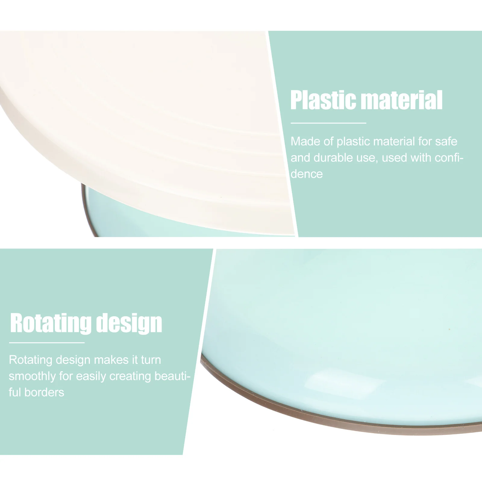 

Plastic Decorating Stand Smooth Rotating Turntable For Baking Dessert Table Cake Revolving Stand Cake Decorating Supplies