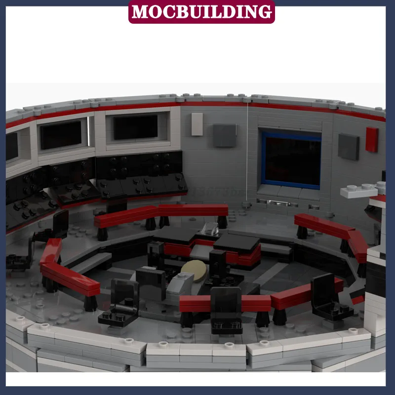 MOC Star Bridge Model Building Block Assembly Starfleet Officer Station Movie Collection Series Toy Gift