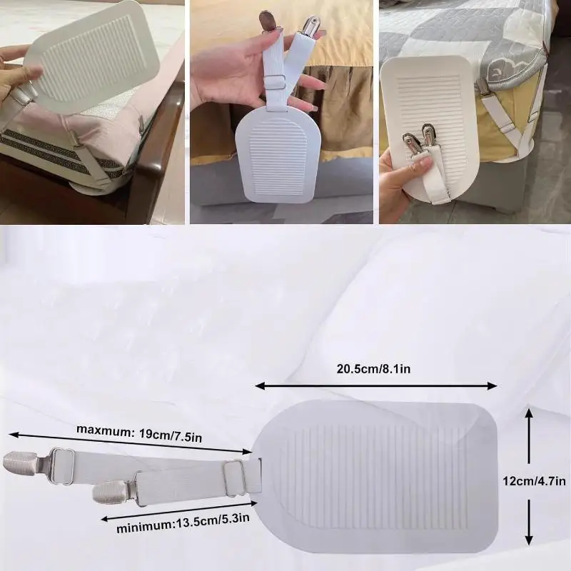 Bed Sheet Clips Adjustable Bed Sheet Holder Straps Elastic Fitted Bedding Clips Fasteners For Home Hotel