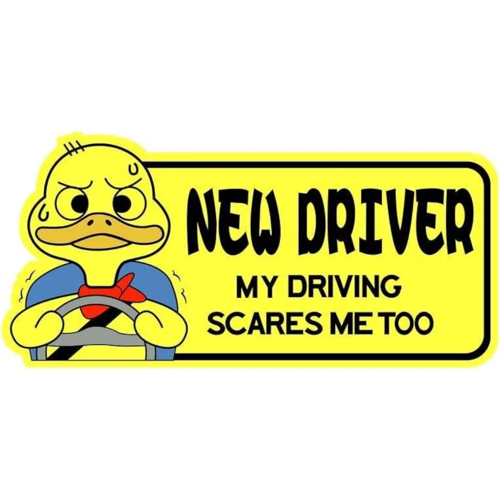 Patient Please New Driver Sticker 8 Inch Vinyl Car Window Decal Waterproof No Residue for Bumper Glass