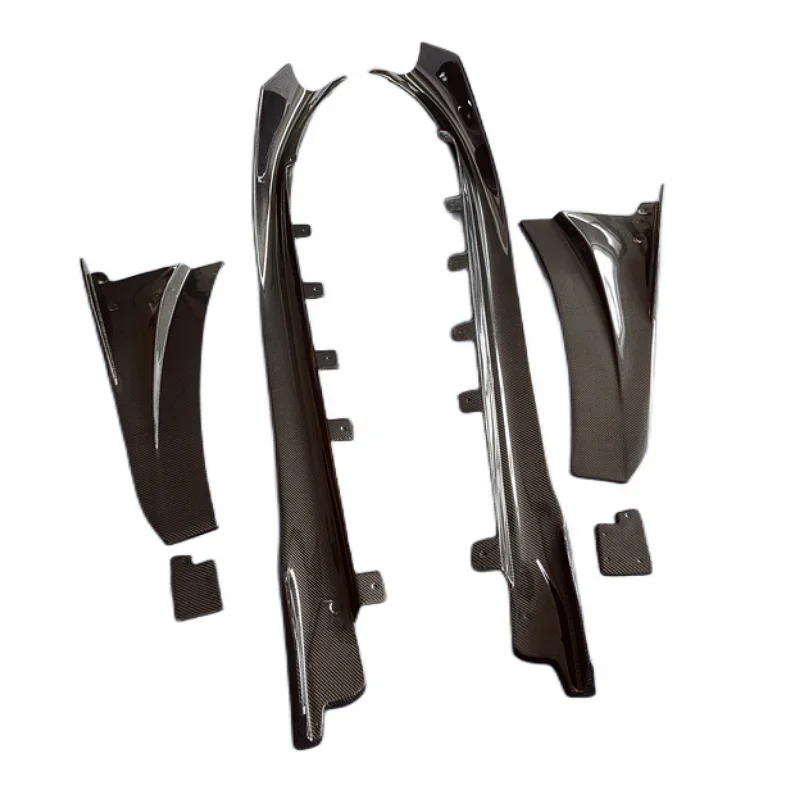 

For 14+BMW i8 True Carbon Fiber EB Style Side Skirt Body Kit Front Rod Edge Rear Diffuser Rear Spoiler