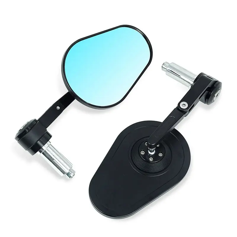 A30F-Motorcycle Universal Rearview Mirror Foldable Adjusable Anti-Dazzle Mirror For 13Mm-14Mm Or 17Mm-19Mm Handlebar Glass