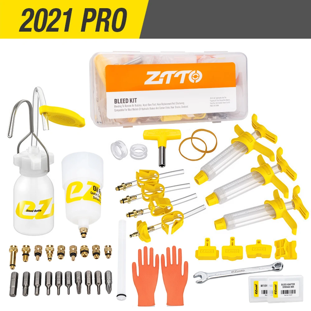 ZTTO x Ezmtb Bicycle Hydraulic Disc Brake Bleed Kit Tool MTB Road Bike Brake Repair Tool For Sram ShiMano MAGURA Avid Series