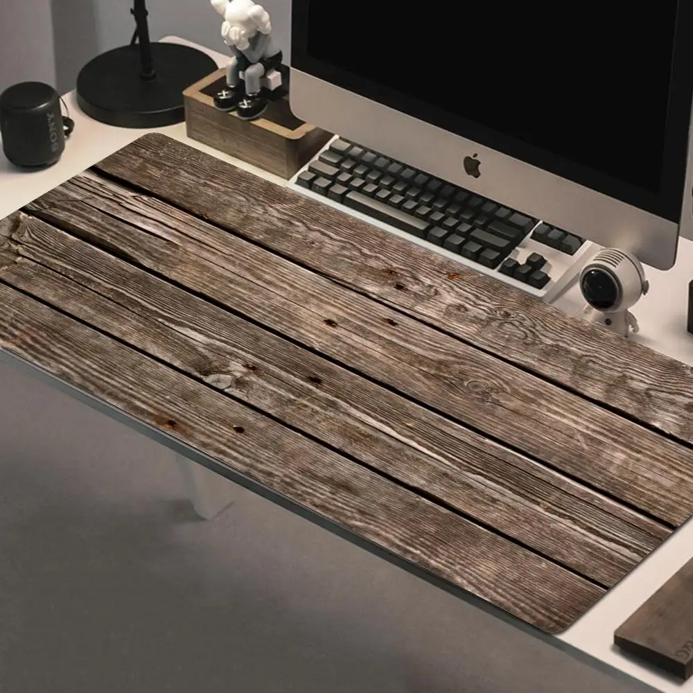 

Wood Grain Textures Mouse Pad Gamer New Computer Custom Mouse Mat keyboard pad Gamer Carpet Office Anti-slip Mice Pad