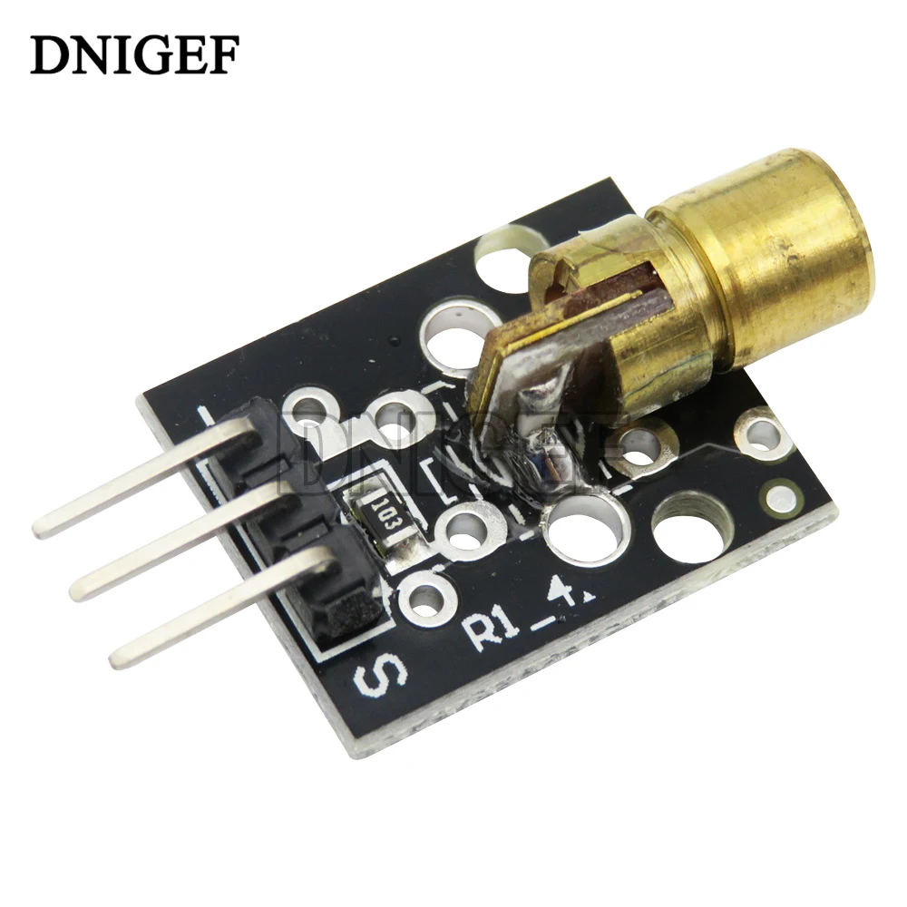 10PCS KY-008 650nm Laser Sensor Module 6mm 5V 5MW Red Laser Dot Diode Copper Head for Arduino