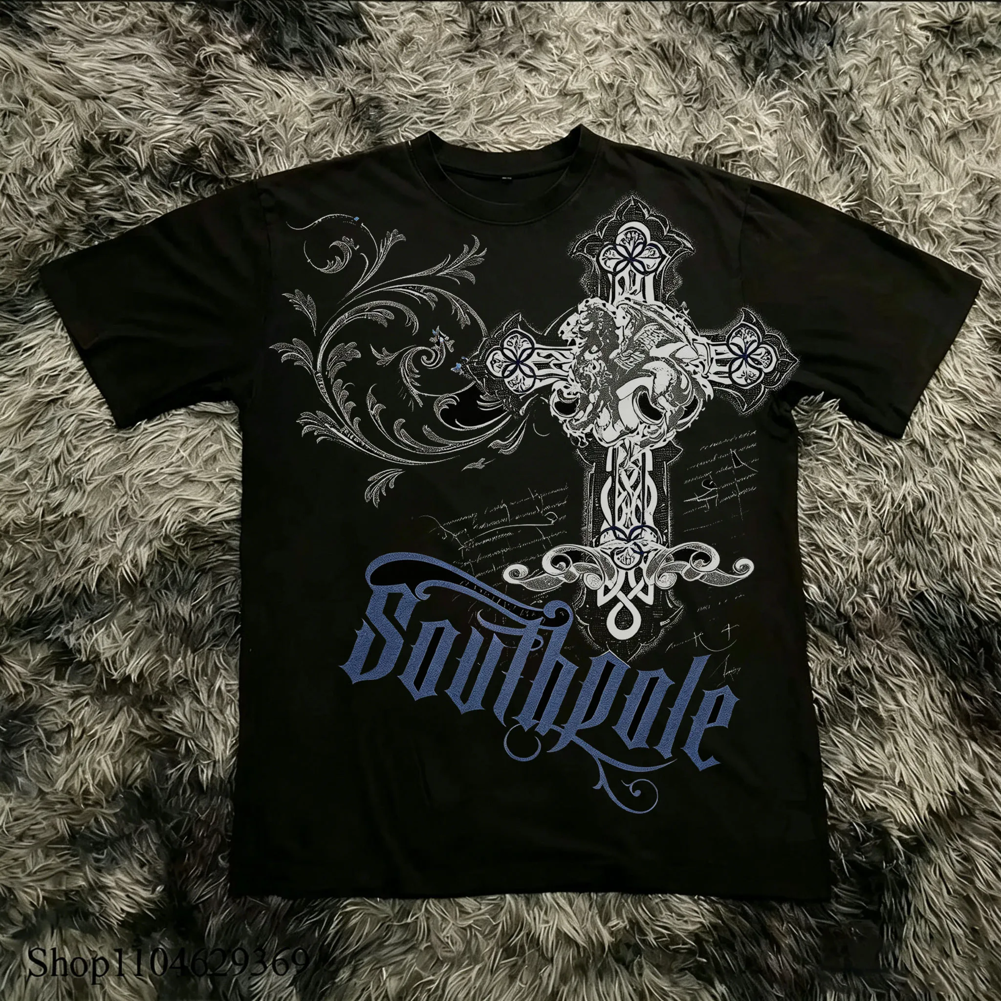 New Arrivals: Printed Crew-Neck T-Shirts, '90s Retro Crop Tops, Y2K “Trash” Style, 2000s-Style Tops, Unisex, Gothic Style