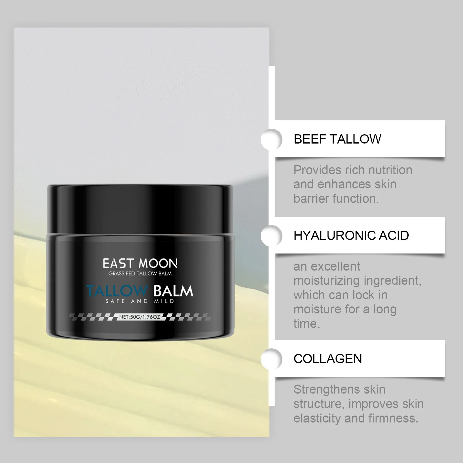 East Moon Men's Firming Face Cream Lighten Fine Lines Firming Moisturizing Daily Skin Care and Brightening Face Cream