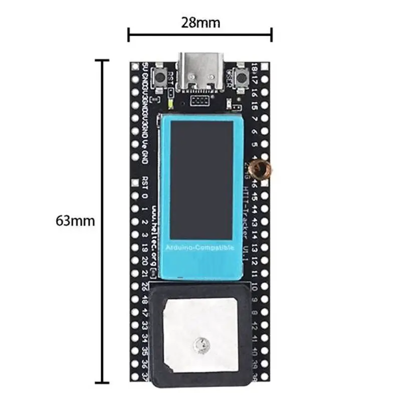 جهاز تعقب GPS FULL-ESP32 Lora SX1262 - دعم واي فاي وبلوتوث - جهاز تتبع اللياقة البدنية للمركبة والدراجة والأطفال والحيوانات الأليفة