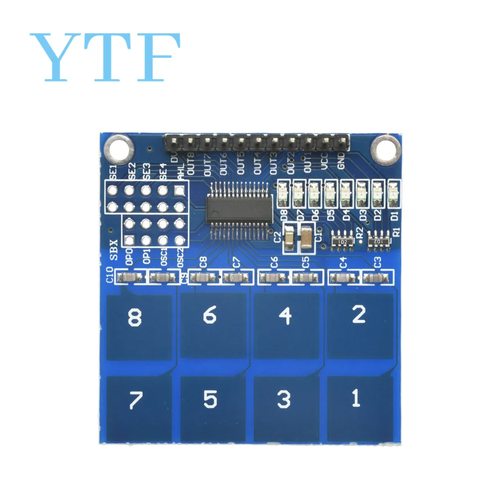 TTP226 8 Channel Digital Capacitive Switch Touch Sensor Module For Arduino