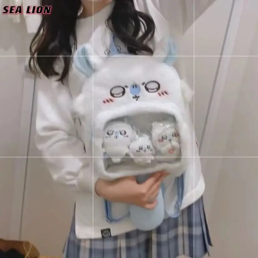 حقيبة ظهر قطيفة شيكاواس كرتونية يابانية ، حقيبة أنيمي يتا كاواي ، حقيبة مدرسية للطلاب ، حقيبة كتف للفتيات ، حقيبة تنكرية ، Y2k ، جديدة