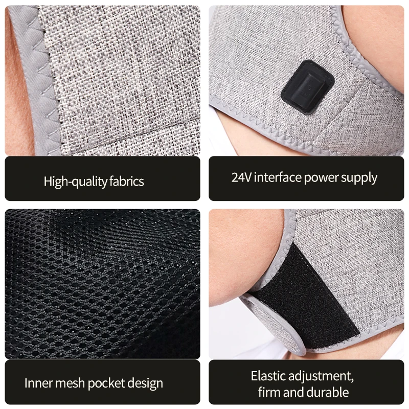 قبعة تسخين بالضوء الأحمر للرأس والرقبة - تخفيف آلام الرأس والعنق الرحم وتخفيف ضغط الرأس والاسترخاء في الرأس