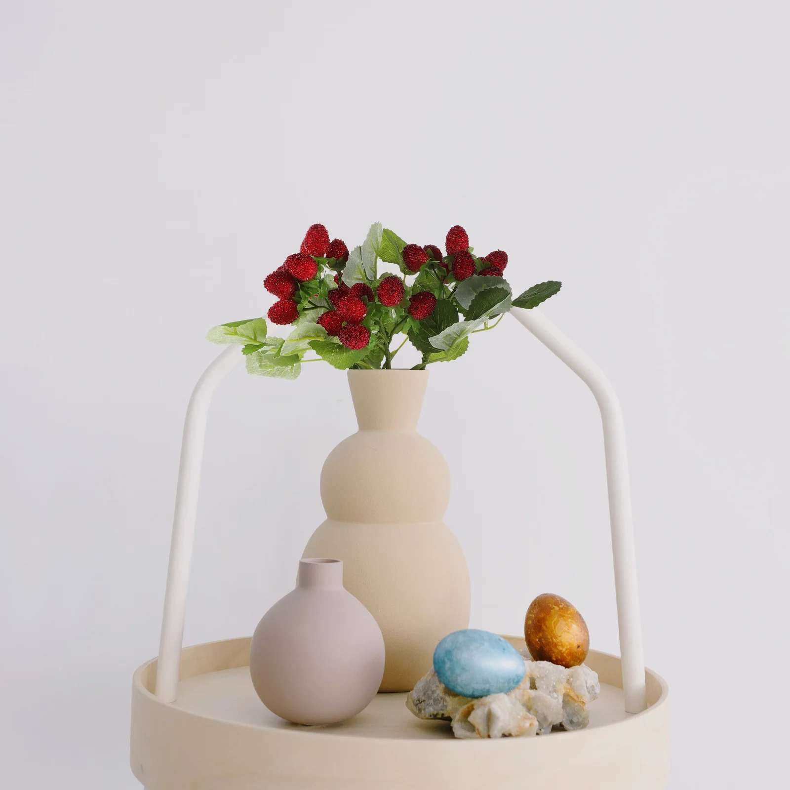 

4Pcs Lifelike Waxberry Artificial Simulation Fruit Decoration Plastic Fake Fruits Prop Photo Props Party Table Home Display