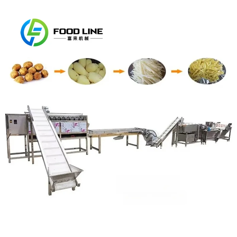 Long Service Life Potato Chip Production Line Paired With Thickened Frame Continuous Frying Machine For Year-Round Daily