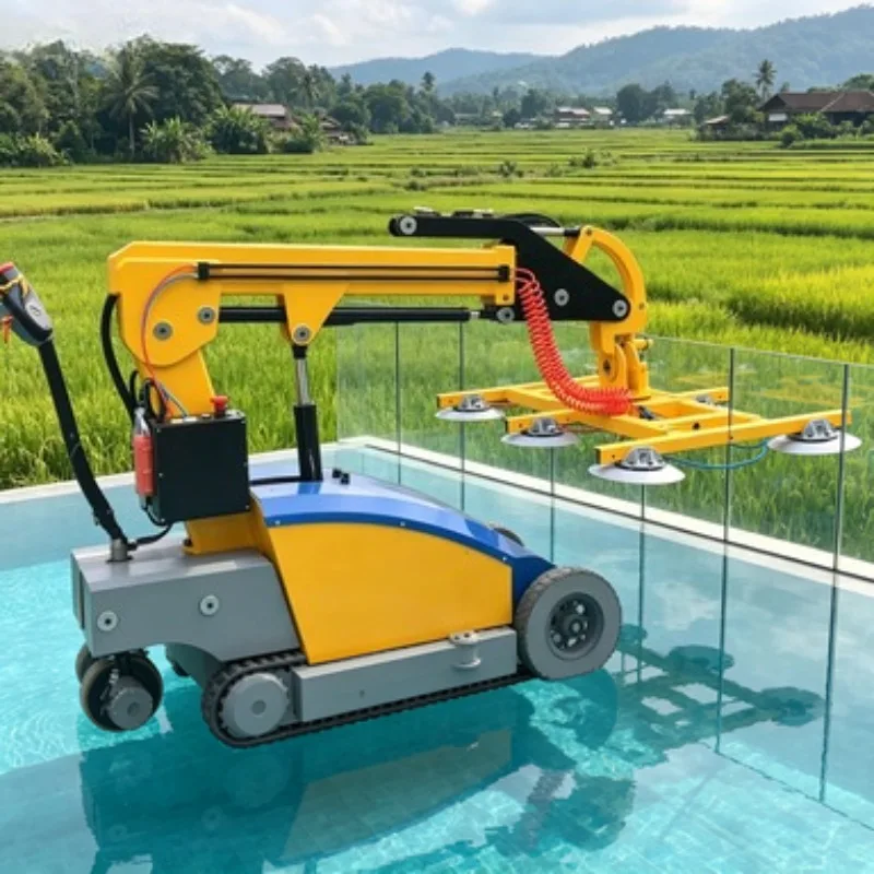Glass Installation Robot Glass Lifter Robot Suction Cup Glass Handling Glazing Equipment 500kg for Window Panel Installation