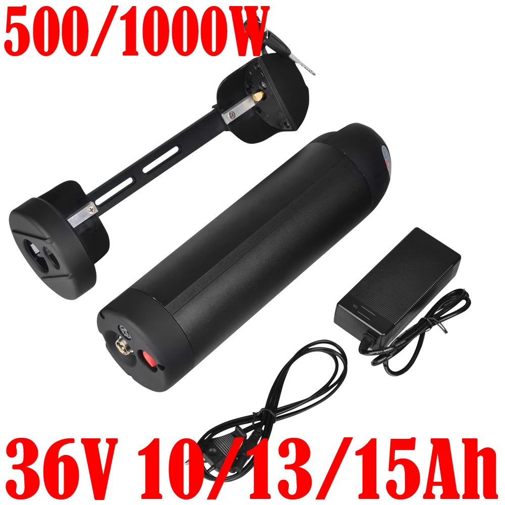 

EU US No tax 500W 36V ebike battery 36V lithium battery pack 36v10ah 12.5ah 13ah 15ah ebike scooter battery pack with 2A charger