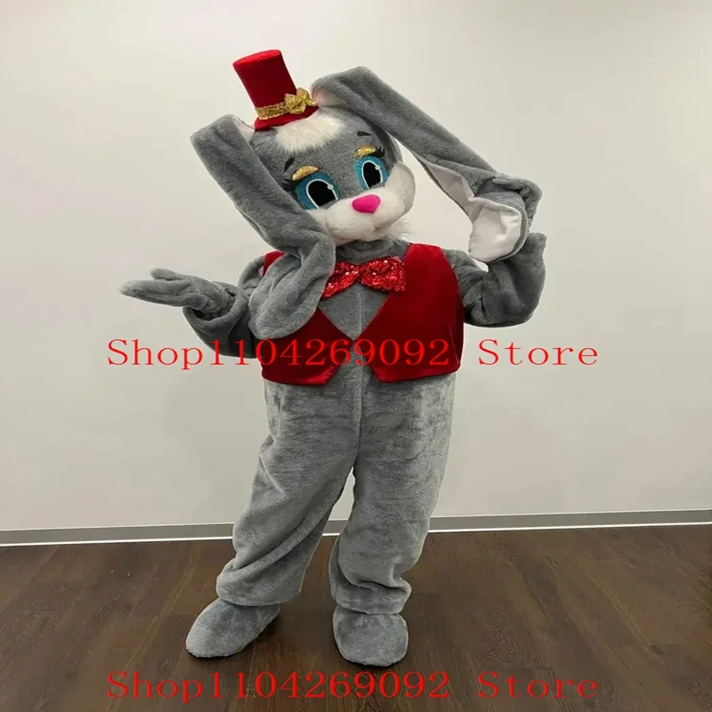 

Lovely Bunny Mascot Costume for Halloween Cartoon Cosplay Costumes Birthday Character Party Maskote theme Anime Carnival Suit