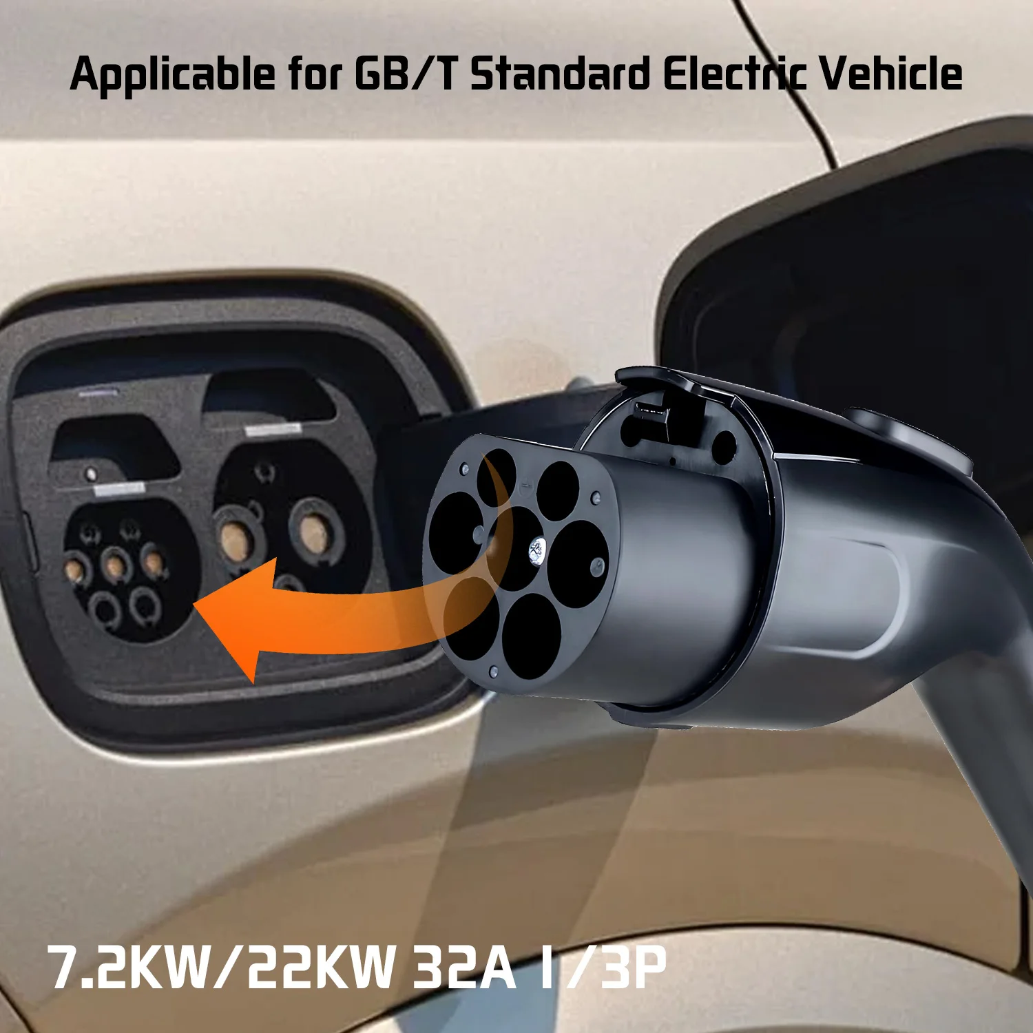 GOODCELL 32A GB/T Wtyczka do ładowania EV 7.2/22KW Ładowarka do samochodów elektrycznych Zamiennik akcesoriów EVSE do ładowania pojazdów