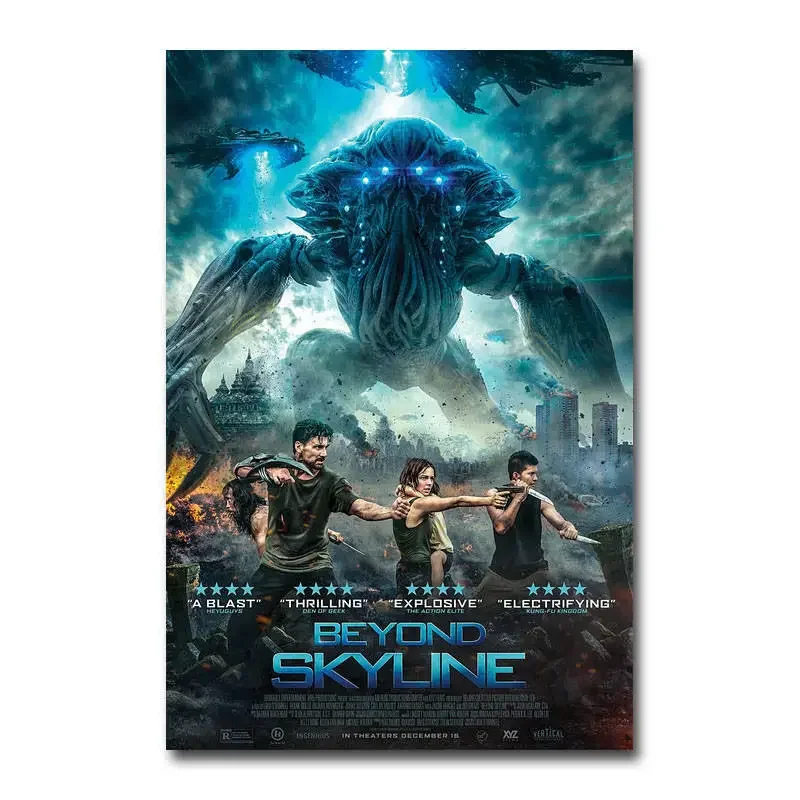 J073 Beyond Skyline  Movie 2 Silk Art Poster Wall Sticker Decoration Gift