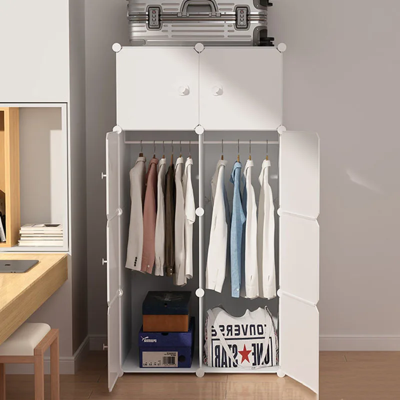 

Clothes Bedroom Wardrobe Organizer Storage Partitions Plastic Cabinet Open Wardrobe Modern Guarda Roupa Lounge Suite Furniture