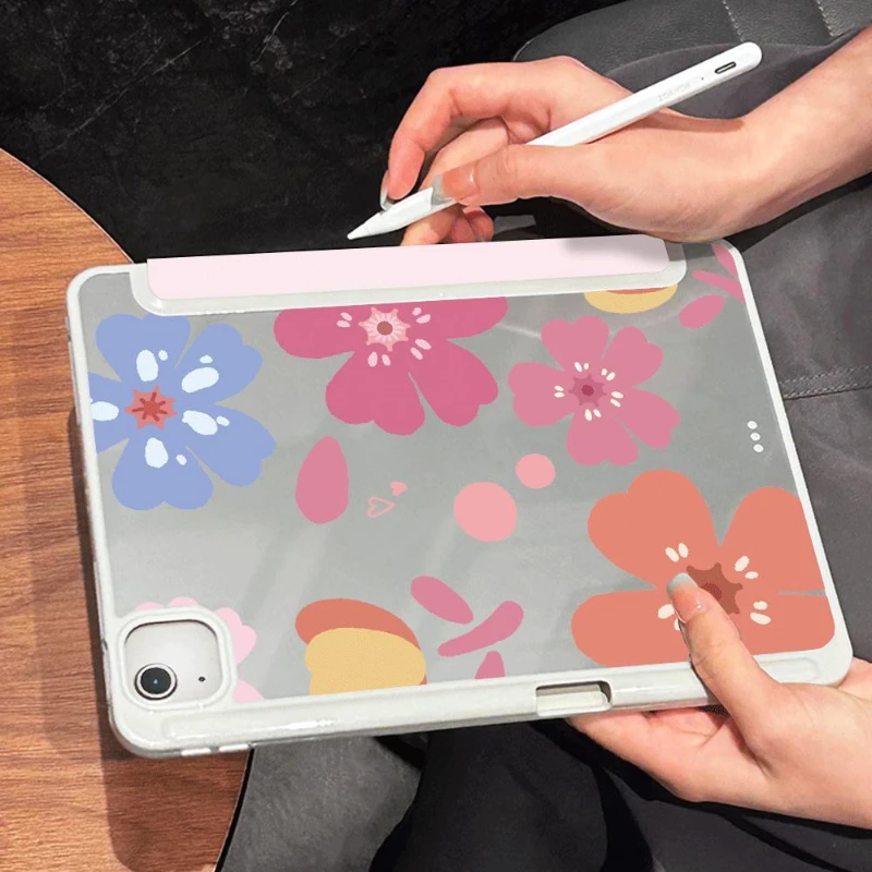 Smart Cover Case for Ipad 5th 6th Generation IPad Air 4 10.9 2020 Air 5 10.2 9th 8th 7th IPad Pro 11 2022 Oil Painting Daisy