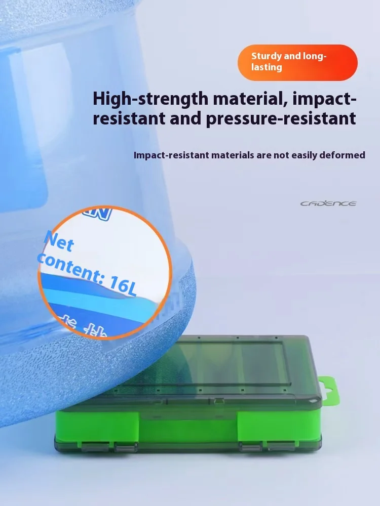 Kaidensi Double-Sided Bait Box, Fake Bait, Micro-Item Storage Box, Large-Capacity Portable Multi-Functional Thickened Bait Box