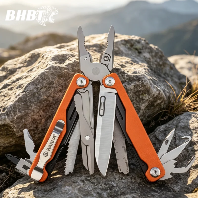 BHBT G10 Pro Multitool Pliers 20 in 1 Folding Multi-functional Tool EDC Outdoor Camping Survival Multi Tool Gift for Men Women