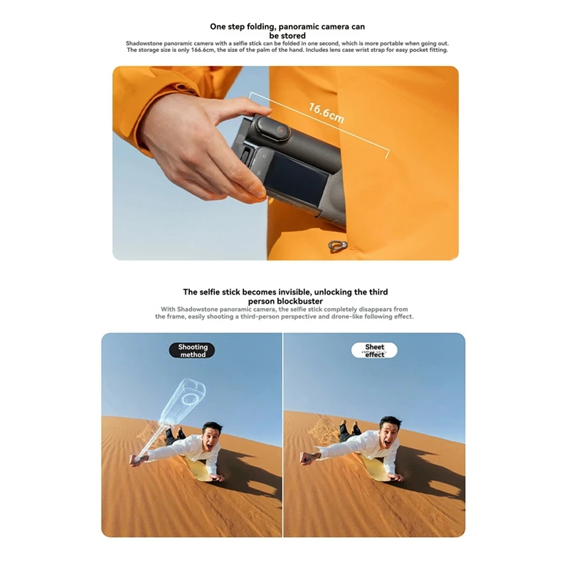 Selfie Stick For X4 Pocket Foldable Selfie Stick for Enhanced Photography and Videography, Compact and Portable Design B