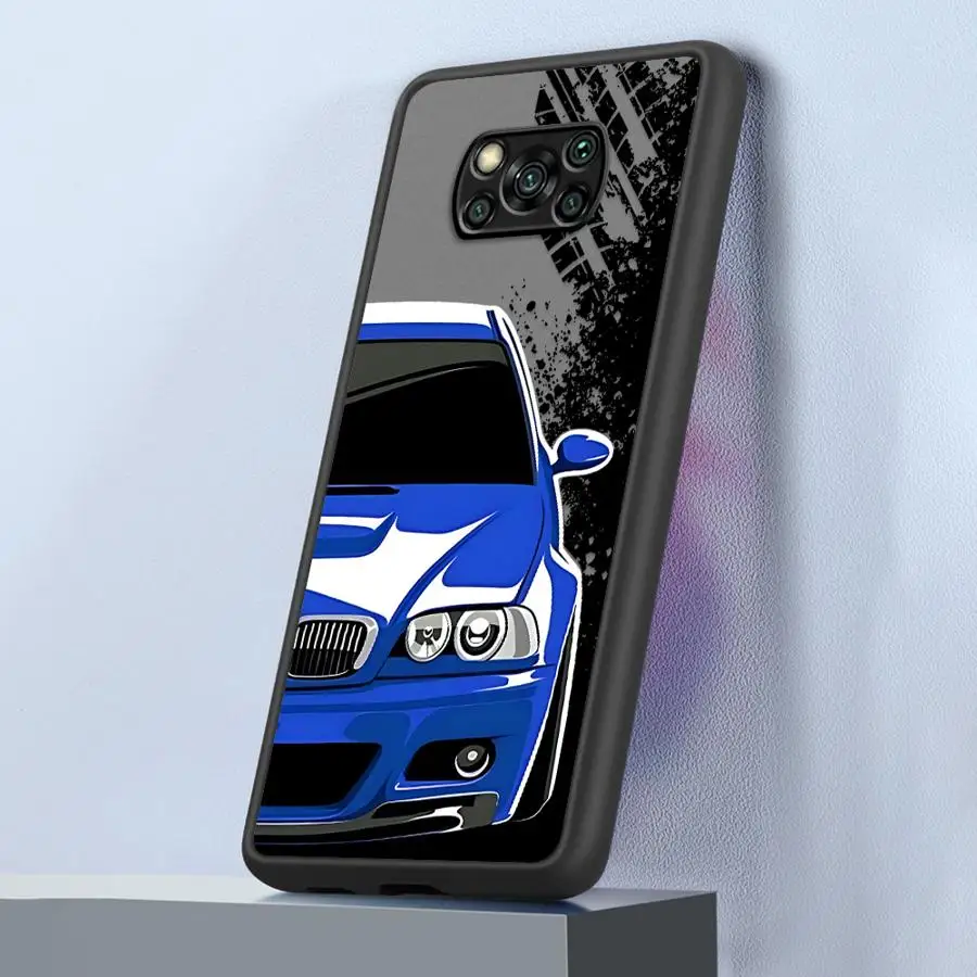 Casing Sampul Lembut untuk Xiaomi Poco X4NFC X3 NFC X5 X3 X4 Pro Mobil Drift Jepang
