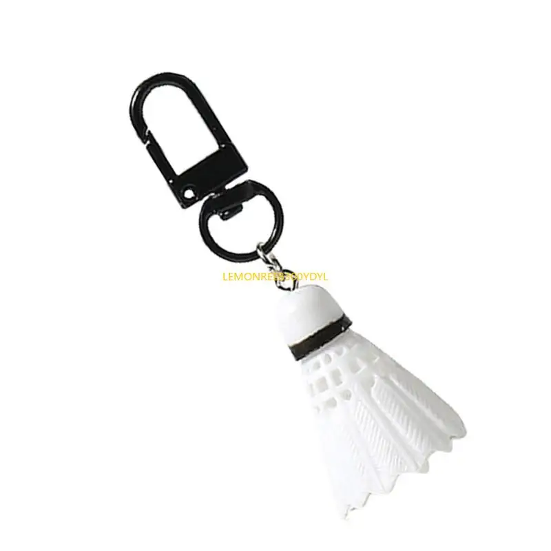 

270C Simulated Small Badminton Keychain Pendant Handbag Keyring Decoration Car Key Holder Bag Pendant Keychain Decoration