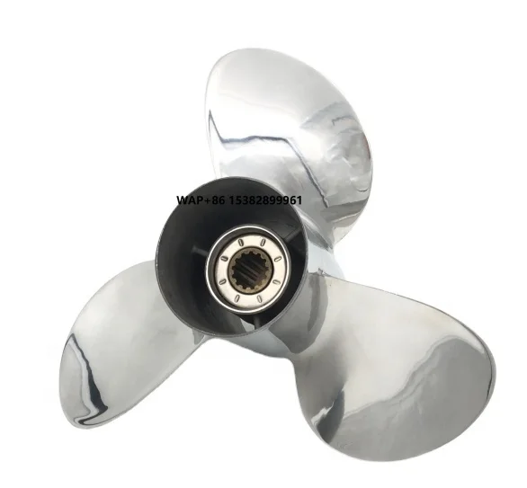 

663-45974-02-98 Stainless Steel Propeller 3X11-1/2X13-G Fits for Outboard Motor 40HP 48HP 55HP 60HP