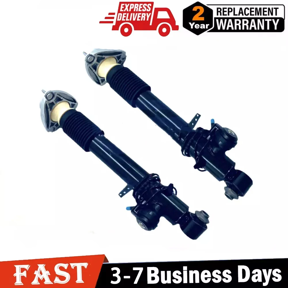 Pair Rear Shock Struts Assys EDC For BMW X5 F15 F85 X6 F16 F86 xDrive 2013-19